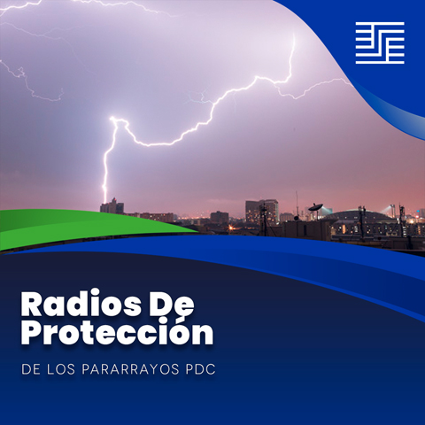 Radio de protección de los pararrayos PDC